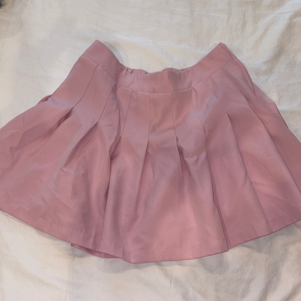 My Violet - Size L - Pink Pleated Women's Skort